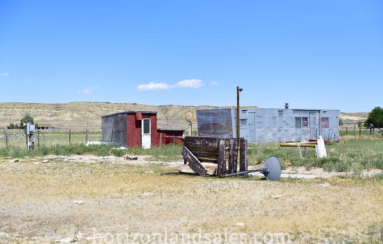 2 Acres with trailer, utilities, and three sheds – Wind River, WY