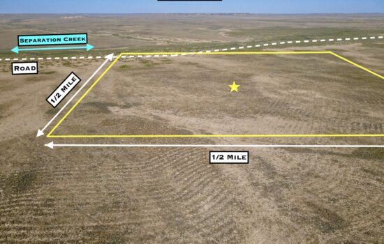 160 Acres with Dirt Road Access Adjacent to Seasonal Creek – Rawlins WY
