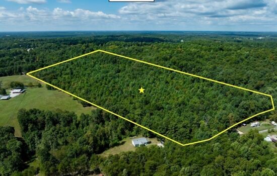 29 Wooded Acres on Paved Rd with Power – No Restrictions!