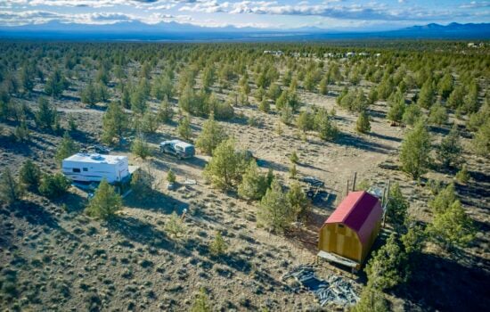 10 Acres of Recreational Land with Trailer, Shed, & Supplies – 50 minutes from Bend